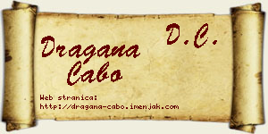 Dragana Cabo vizit kartica